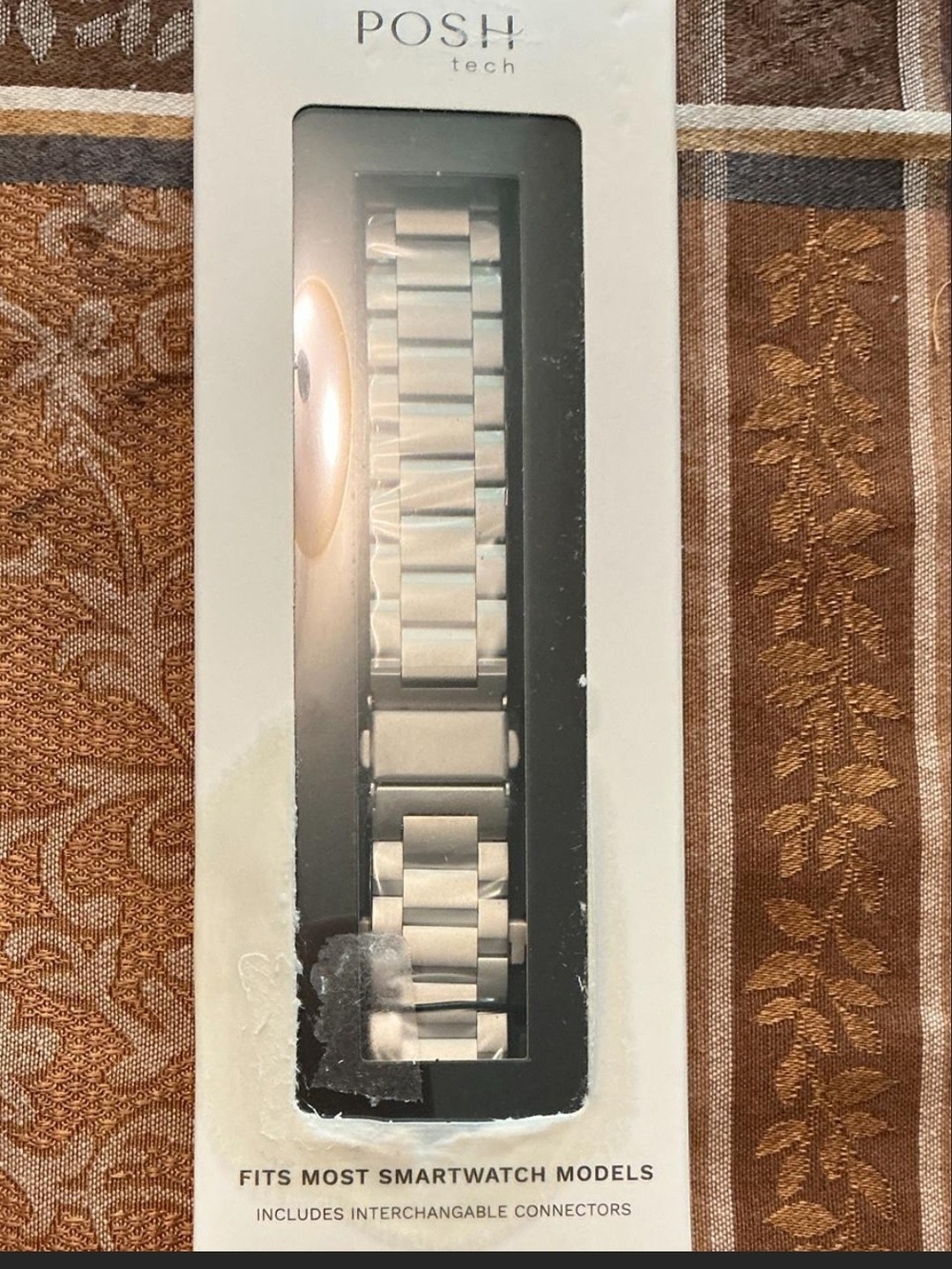 Stainless Steel Silver Smartwatch Band